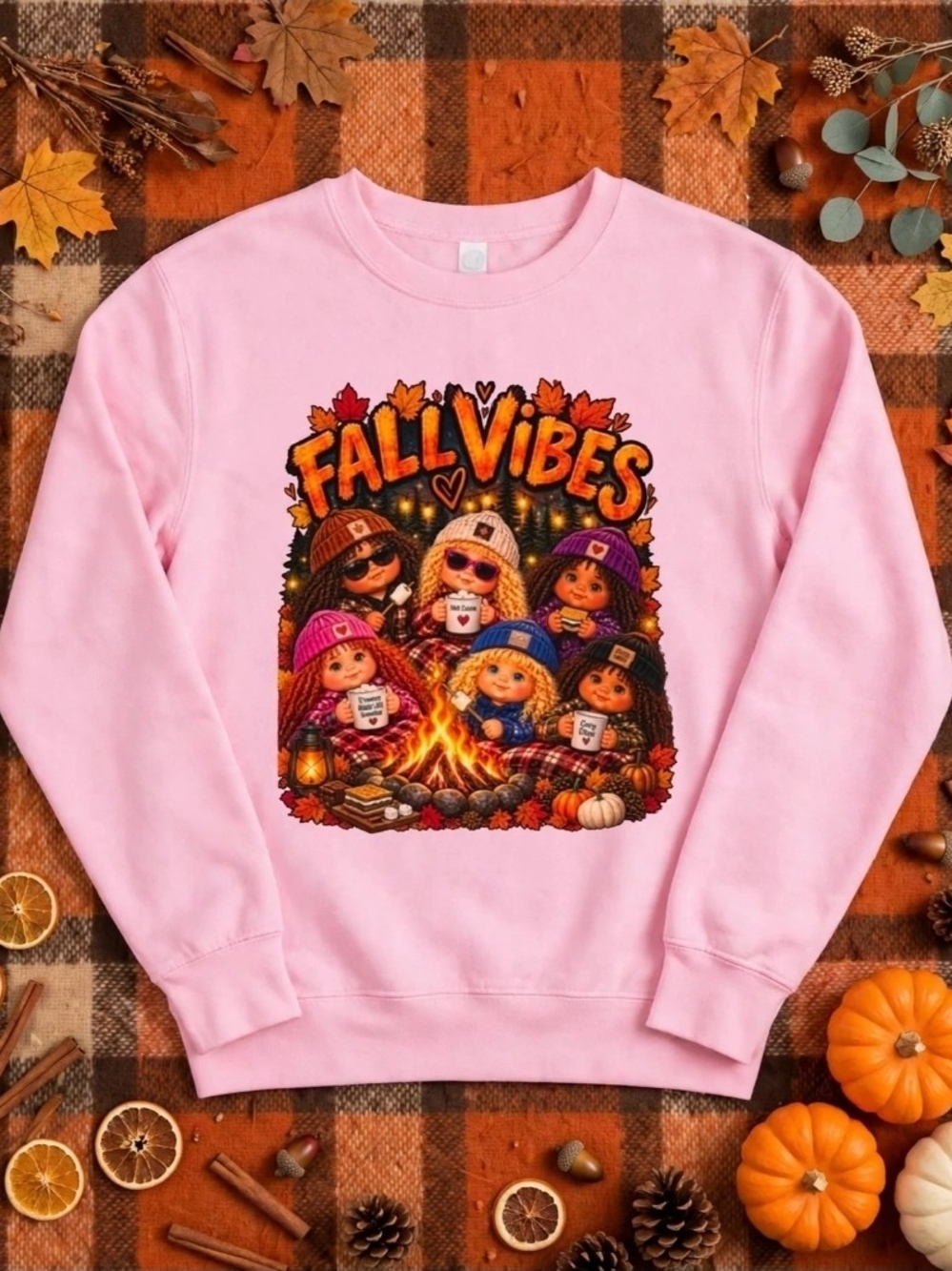Cute Babydoll Sweatshirt Fall Vibes Toddler Sweatshirt NWT Boutique